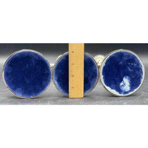 Vintage Silver-Plated 3-Pc Candle Holder Set 3-Arm Candelabra & 2 Single Holders - Picture 10 of 10